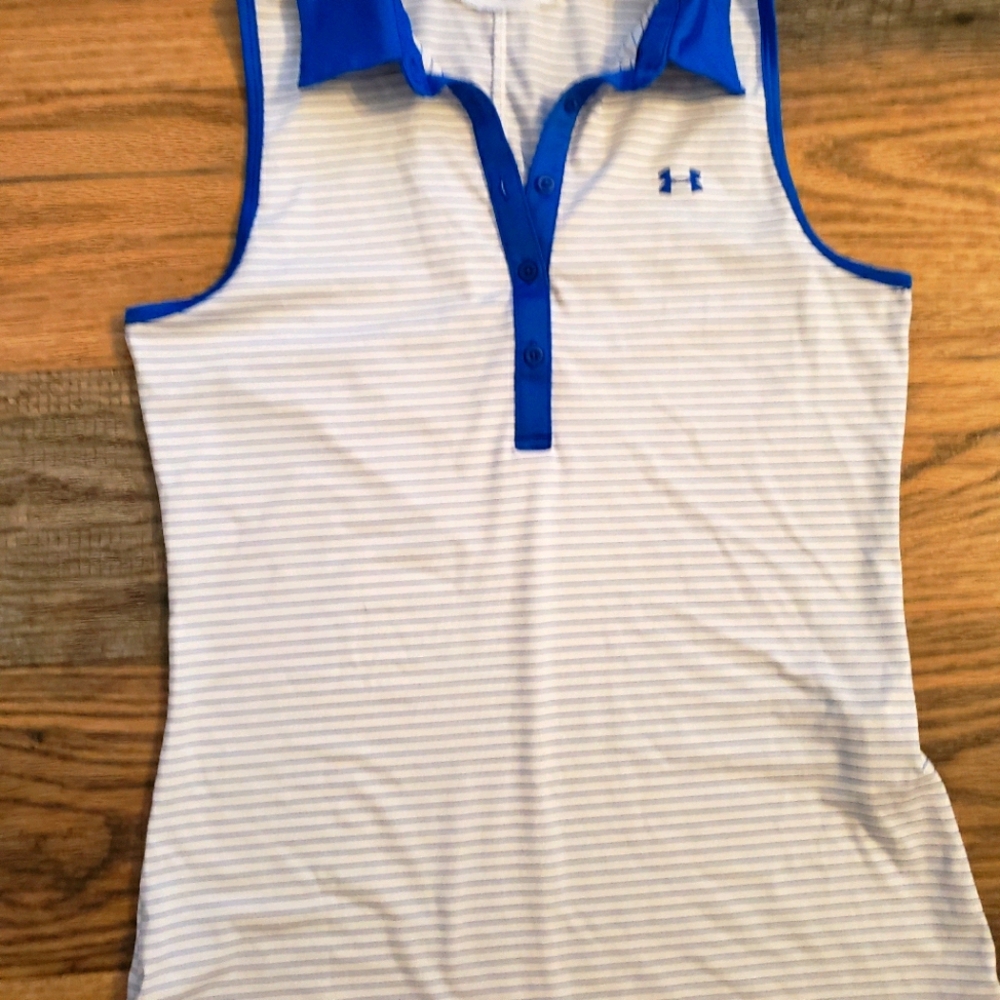 Under Armour Heat Gear Sleeveless Polo golf shirt